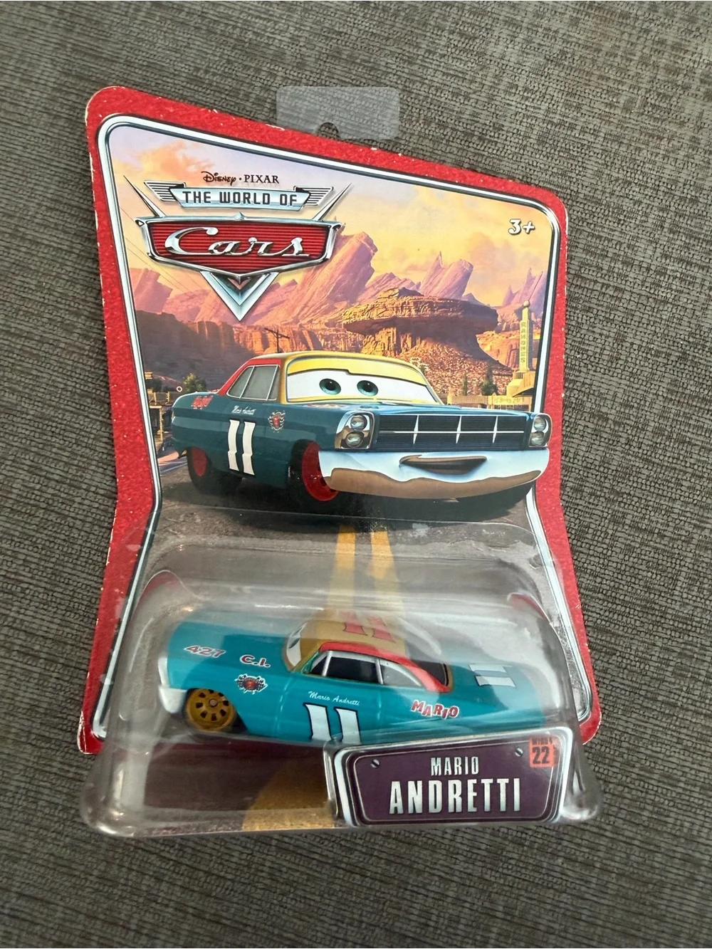 Cars Disney Mattel Mario Andretti Toy Car - Blue